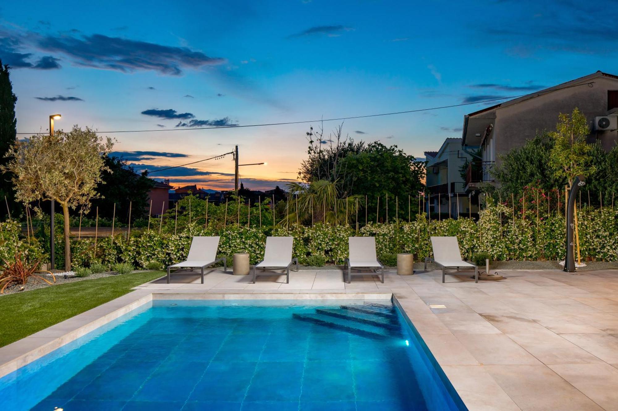 Apartmani Vila Mara M 1 Heated Pool Omišalj Eksteriør bilde